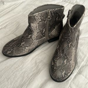 Cat & Jack snakeskin pattern ankle boots